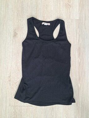 Adam Levine Collection Women's Black Racerback Tank Top Sz M (Fits Sz S)